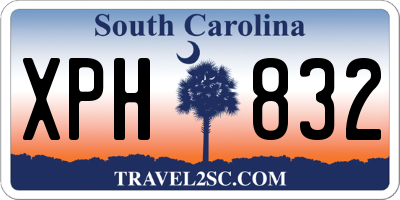 SC license plate XPH832