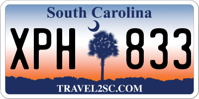 SC license plate XPH833