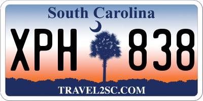 SC license plate XPH838