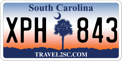 SC license plate XPH843
