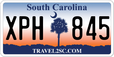 SC license plate XPH845