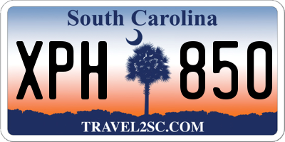 SC license plate XPH850