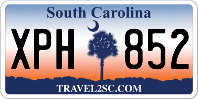 SC license plate XPH852