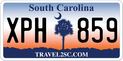 SC license plate XPH859
