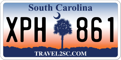SC license plate XPH861