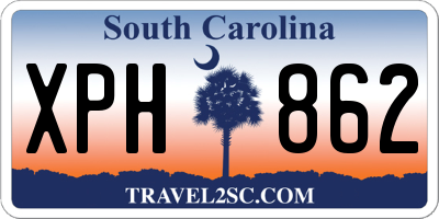 SC license plate XPH862