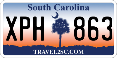 SC license plate XPH863