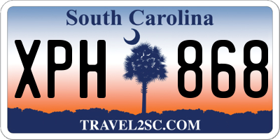 SC license plate XPH868
