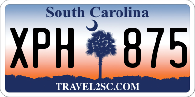SC license plate XPH875