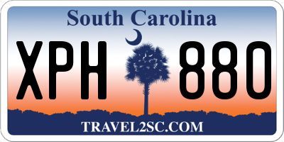 SC license plate XPH880