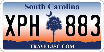SC license plate XPH883