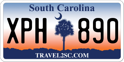 SC license plate XPH890