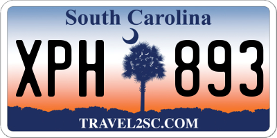 SC license plate XPH893