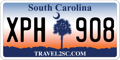 SC license plate XPH908