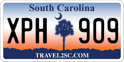 SC license plate XPH909
