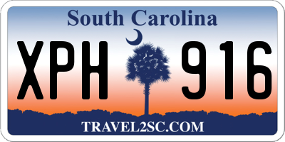 SC license plate XPH916