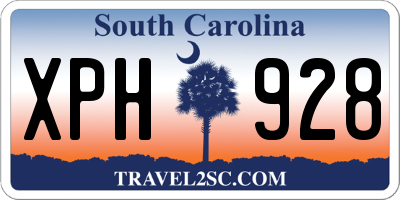 SC license plate XPH928