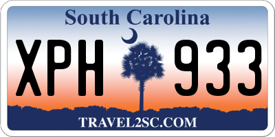 SC license plate XPH933