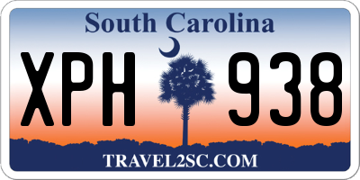 SC license plate XPH938