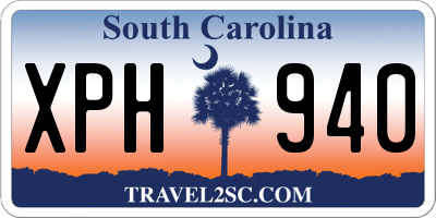 SC license plate XPH940
