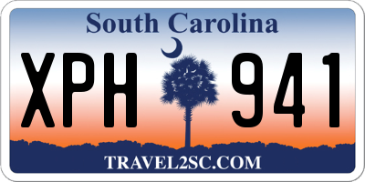 SC license plate XPH941
