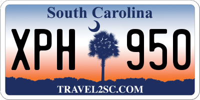 SC license plate XPH950