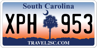 SC license plate XPH953