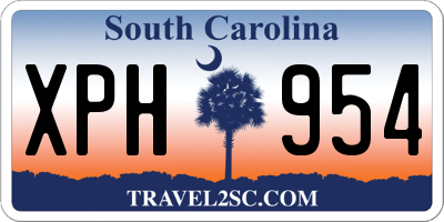 SC license plate XPH954