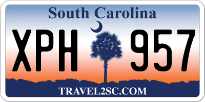 SC license plate XPH957