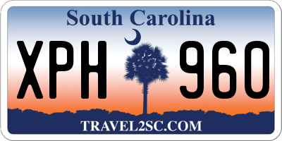 SC license plate XPH960