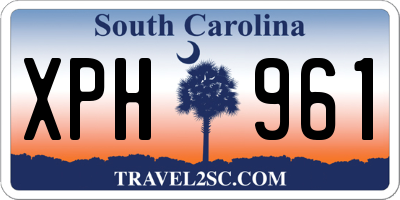 SC license plate XPH961