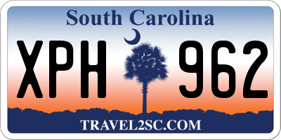 SC license plate XPH962