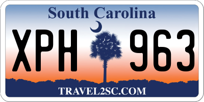 SC license plate XPH963