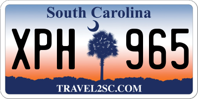 SC license plate XPH965