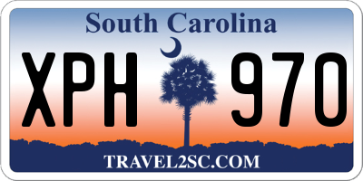 SC license plate XPH970