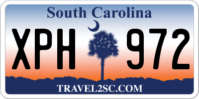SC license plate XPH972