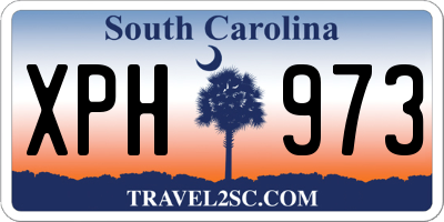 SC license plate XPH973