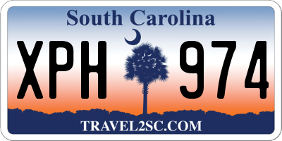 SC license plate XPH974