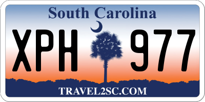 SC license plate XPH977