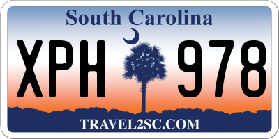 SC license plate XPH978