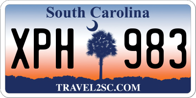 SC license plate XPH983