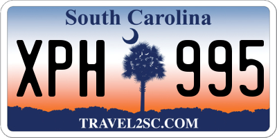 SC license plate XPH995