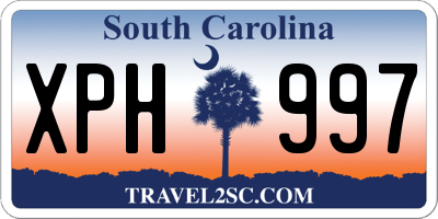 SC license plate XPH997