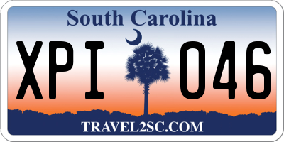 SC license plate XPI046