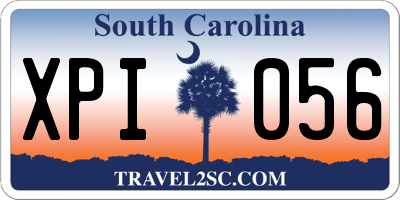 SC license plate XPI056