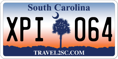 SC license plate XPI064