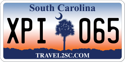 SC license plate XPI065