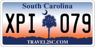 SC license plate XPI079
