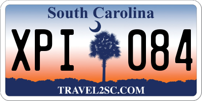 SC license plate XPI084