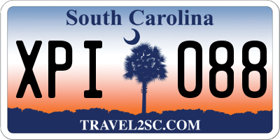 SC license plate XPI088